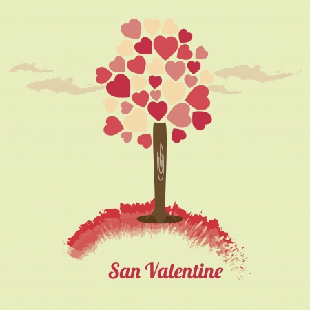 love design over beige background vector illustration  のイラスト素材