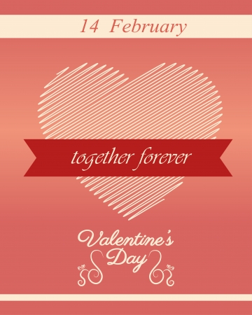 love design over pink background vector illustration  のイラスト素材