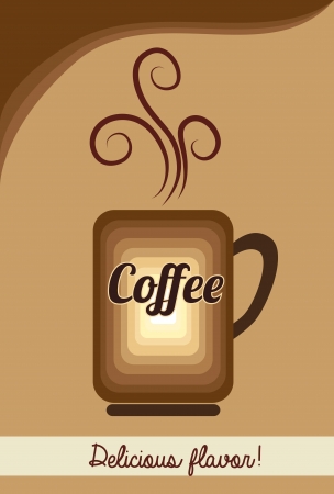 coffee design over  brown background vector illustration のイラスト素材