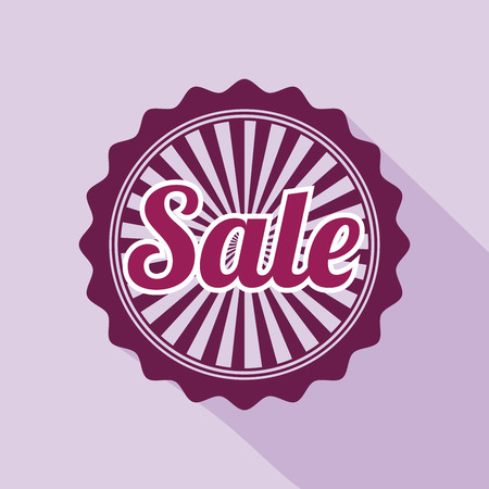 shopping design over  purple background vector illustrationのイラスト素材