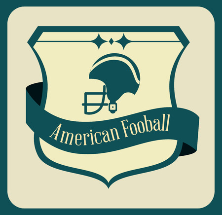 american football design over gray  background vector illustration のイラスト素材