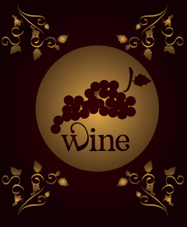 wine design over  brown background vector illustration のイラスト素材