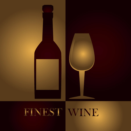 wine design over   bronze background vector illustration のイラスト素材