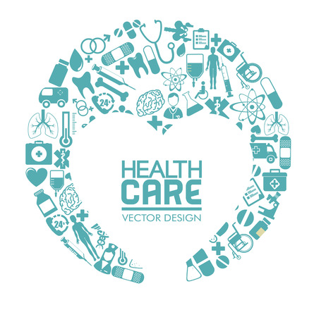 medical design over  white background vector illustration  のイラスト素材