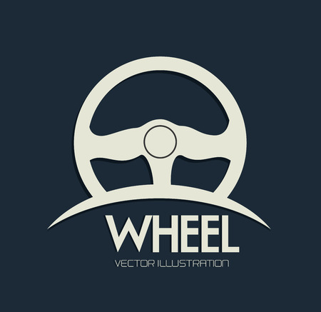 steering wheel over background vector illustrationのイラスト素材