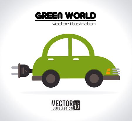 eco design over  gray background vector illustration のイラスト素材