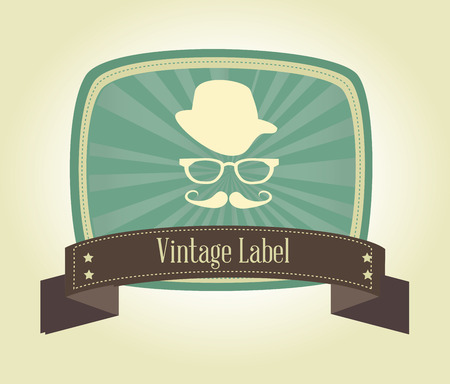 hipster design over  green background vector  illustration  のイラスト素材