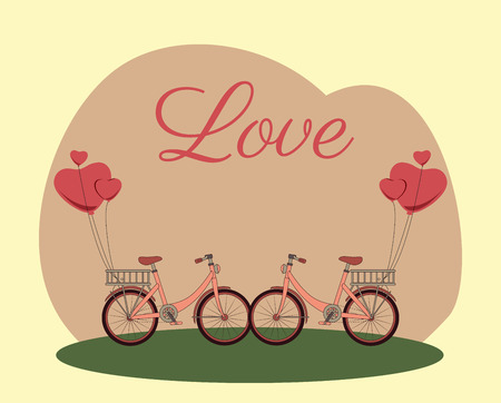 bicycle design over  cream background vector illustration  のイラスト素材