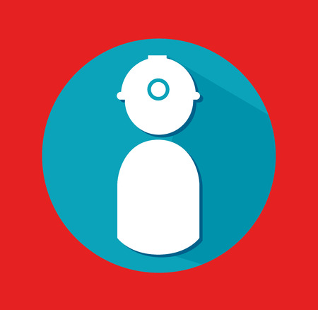 industry design over  red  background vector illustration のイラスト素材
