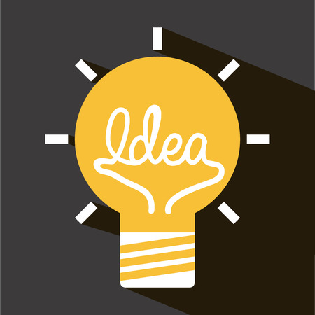 think design over black background vector illustrationのイラスト素材