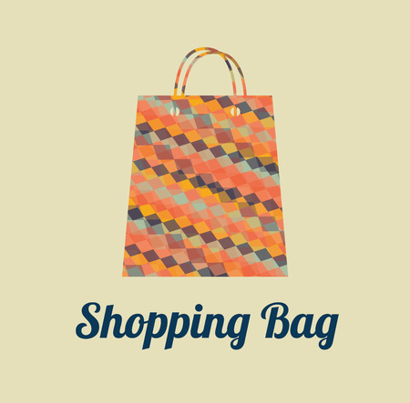 shopping design over beige background のイラスト素材