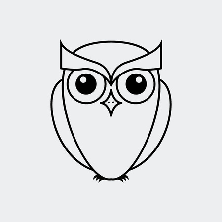owl design over white  background のイラスト素材