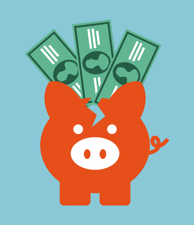 business icon over blue background のイラスト素材