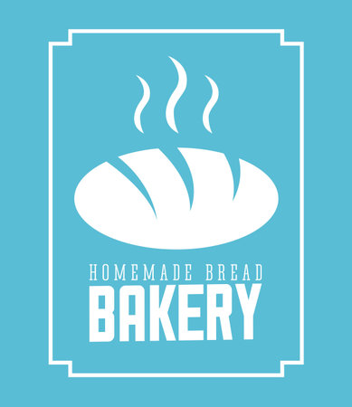 bakery design over blue background のイラスト素材