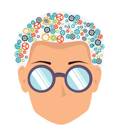 think design over white background vector illustrationのイラスト素材