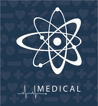 medical dsign over  blue background vector illustration  のイラスト素材