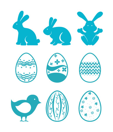 happy easter over  white   background vector illustrationのイラスト素材