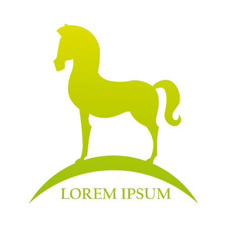 horse design over white background illustrationのイラスト素材