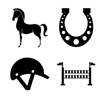 horse design over white background illustrationのイラスト素材