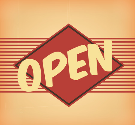 Open design over orange  background vector illustrationのイラスト素材