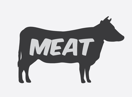 Meat Design over white background. vector illustrationのイラスト素材
