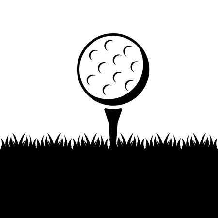 golf design over white background vector illustrationのイラスト素材