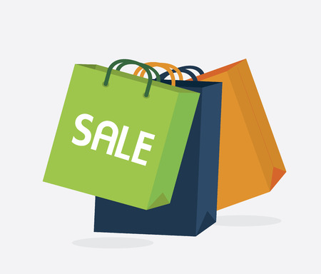 shopping design over white  background vector illustrationのイラスト素材