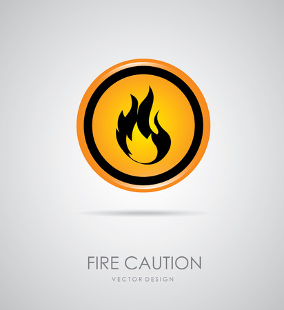 fire signal over gray background vector illustration のイラスト素材