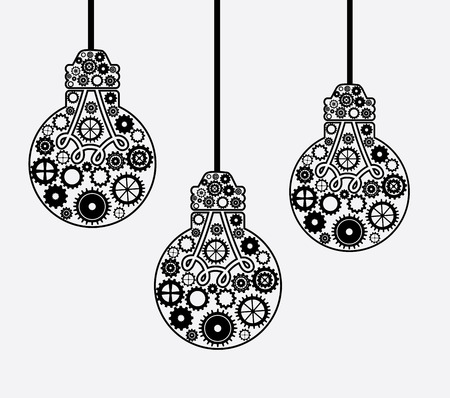 bulb idea design over  background vector illustrationのイラスト素材