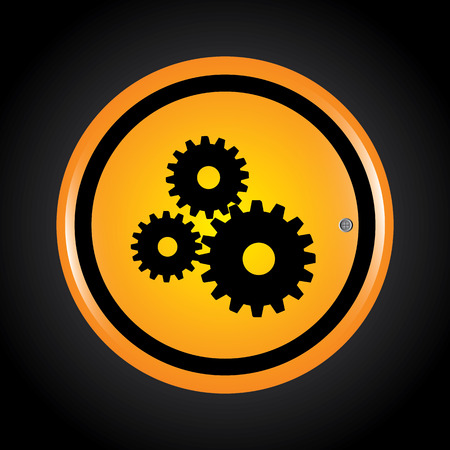 gears design over black background vector illustration  のイラスト素材