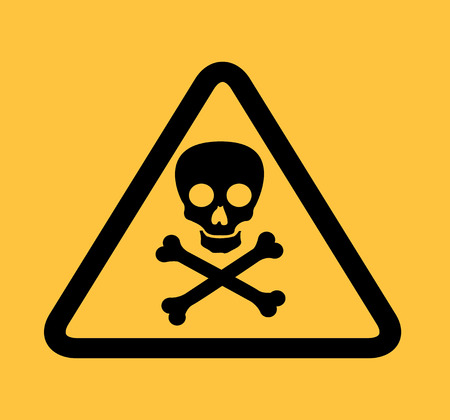 atomic signs over yellow background vector illustration のイラスト素材