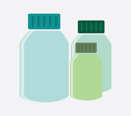 medical flasks design over gray background vector illustration  のイラスト素材