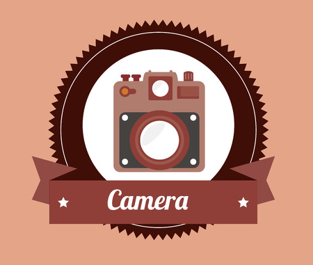 camera design over pink background vector illustrationのイラスト素材