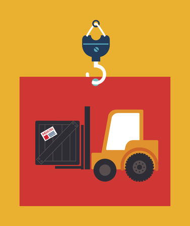 delivery design over yellow background vector illustrationのイラスト素材