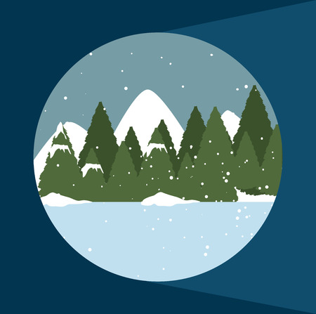 forest design over background vector illustrationのイラスト素材