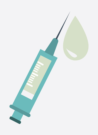 medical injection design over white background vector illustrationのイラスト素材