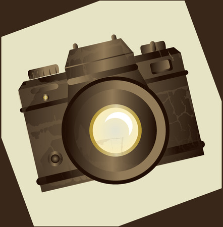 camera design over black background vector  illustration   のイラスト素材