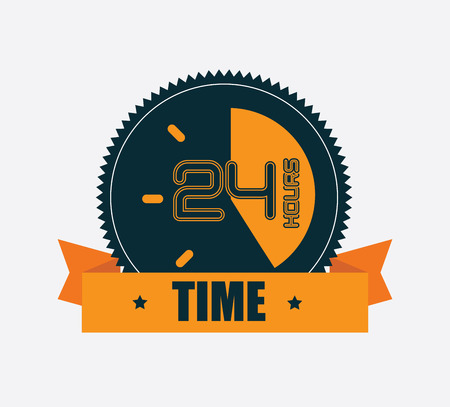 time click  over  white background vector illustrationのイラスト素材