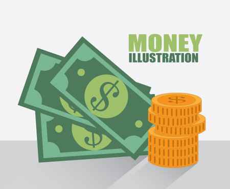 savings design over gray background vector illustrationのイラスト素材