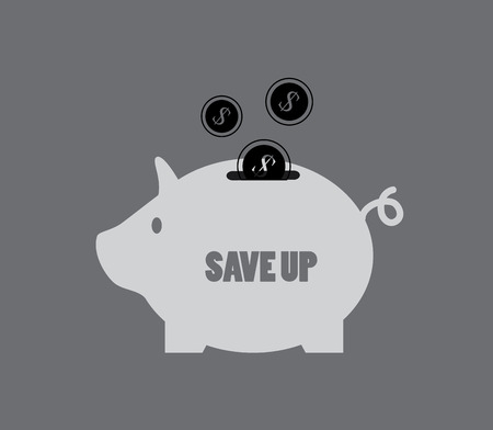savings design over gray background vector illustrationのイラスト素材