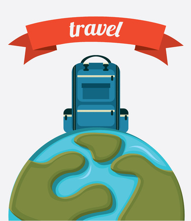travel design over gray background vector illustrationのイラスト素材