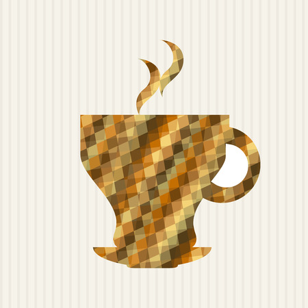 coffee design over beige background vector illustrationのイラスト素材