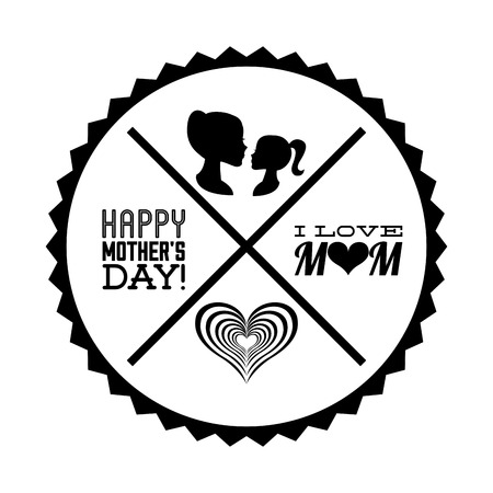 Happy Mothers day iconのイラスト素材