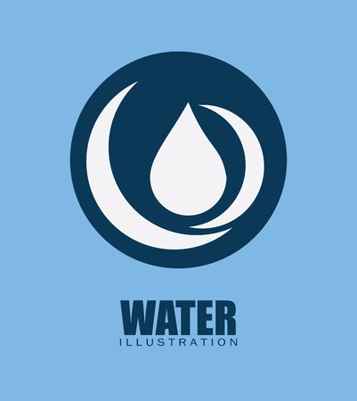 save water design over blue background vector illustration のイラスト素材