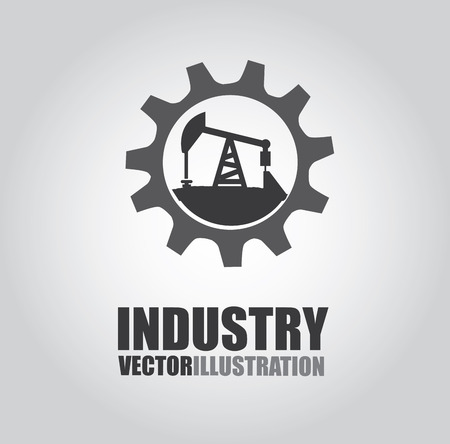 oil industry design over gray  background vector illustration のイラスト素材