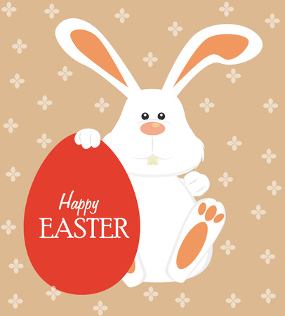 happy easter over  background vector illustrationのイラスト素材