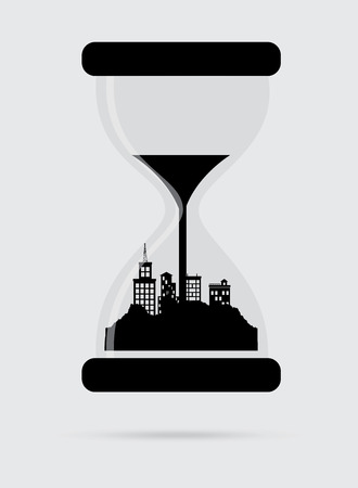 time design over gray background, vector illustrationのイラスト素材