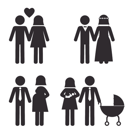 family design over white background vector illustration  のイラスト素材