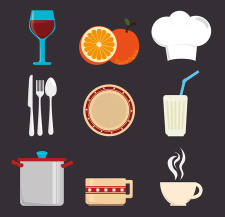 food design over dark background vector illustrationのイラスト素材