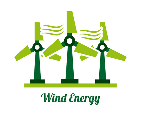 eco energy design over white background, vector illustrationのイラスト素材